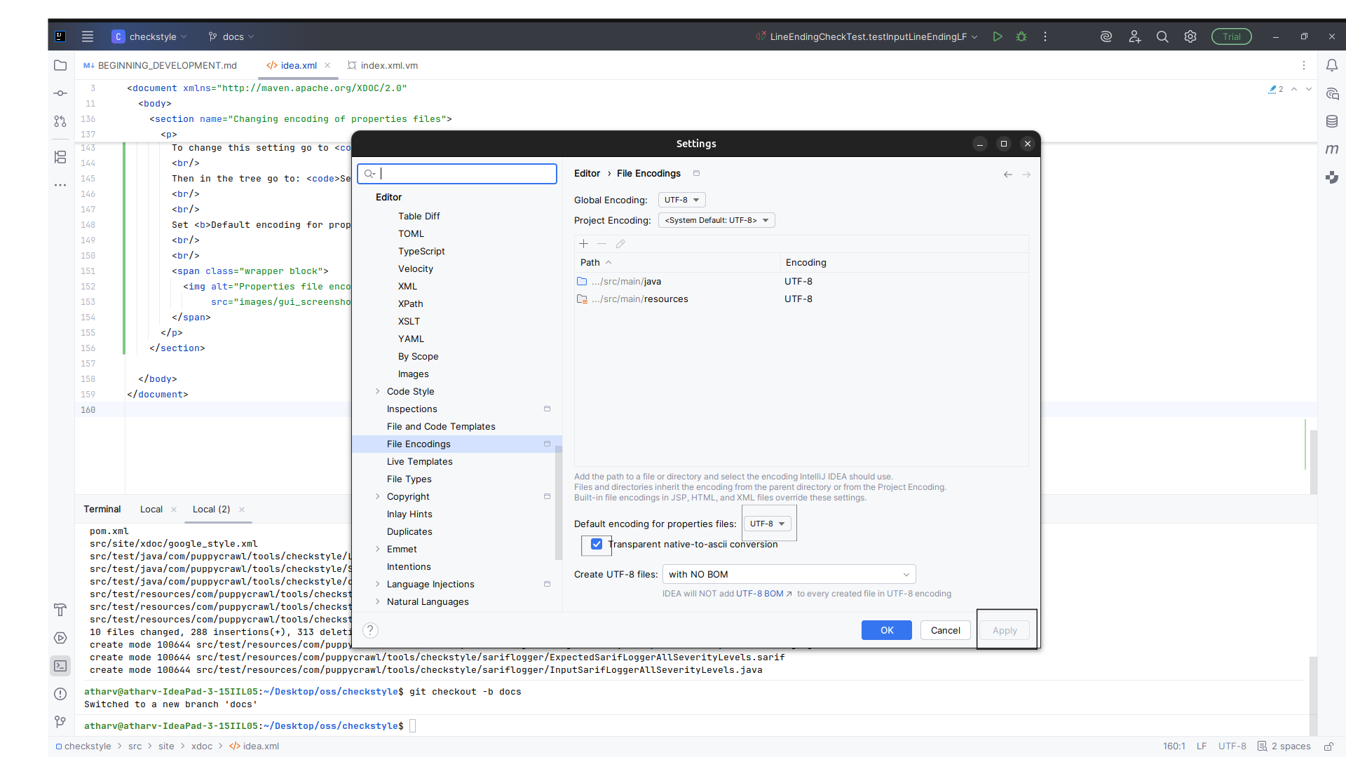 Properties file encoding settings in IntelliJ IDEA